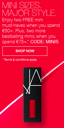 MINI.SIZES.MAJOR STYLE. Enjoy two FREE mini must-have sizes when you spend €50+. Plus Two bestseller minis when you spend €75+. CODE MINIS. Shop Now 