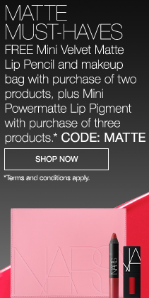 Free mini Velvet Matte Lip Pencil in Cruella and Pouch when you purchase 2 products, plus mini Powermatte Lip Pigment in Dragon Girl when you purchase 3 products.