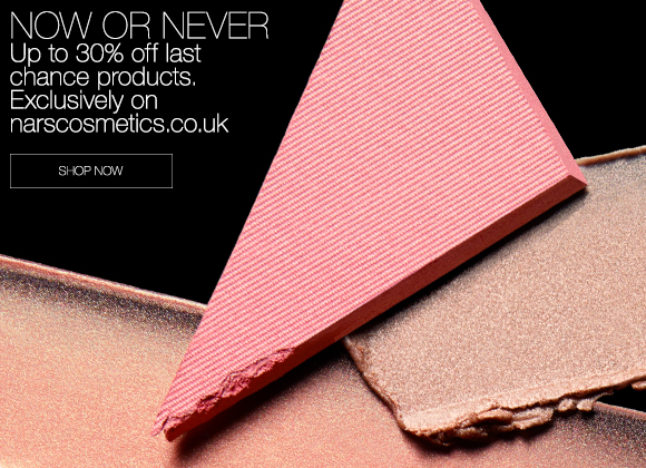 NOW OR NEVER. Up to 30% off last chance products. Exclusively on narscosmetics.co.uk. Shop now