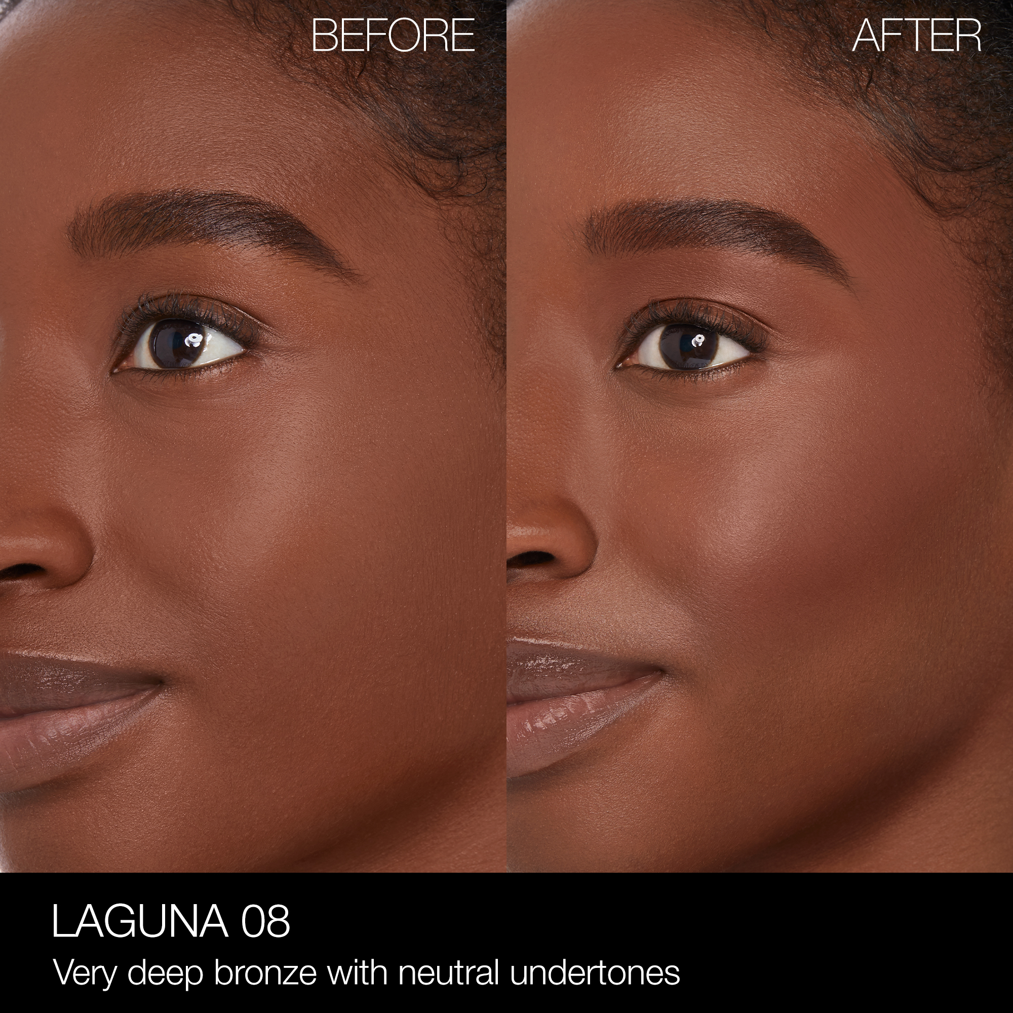 OnModel_BeforeAfter_LagunaBronzingPowder_Laguna08, NARS Nars Sale NARS_SP23_LagunaCollection_PDPCrop_OnModel_BeforeAfter_LagunaBronzingPowder_Laguna08, NARS Nars Sale