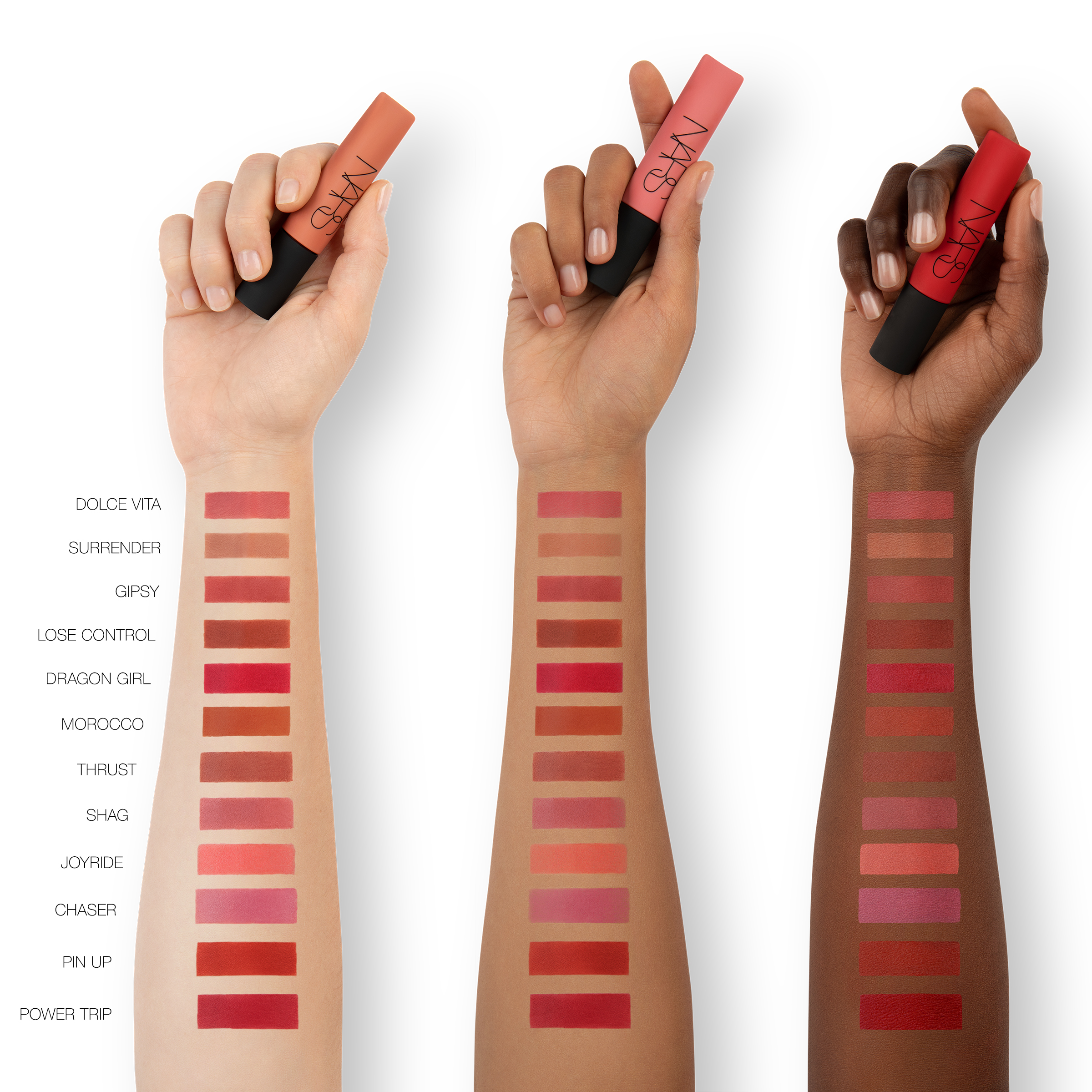 AIR MATTE LIP COLOR, NARS Air Matte Collection AIR MATTE LIP COLOR, NARS Air Matte Collection